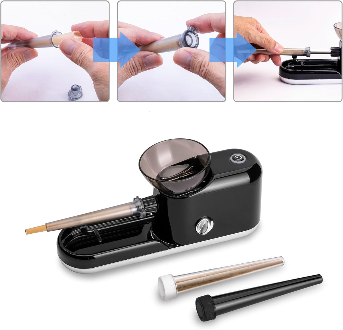 Cigarette Rolling Machine,Electric Auto Cone Loader and Grinder