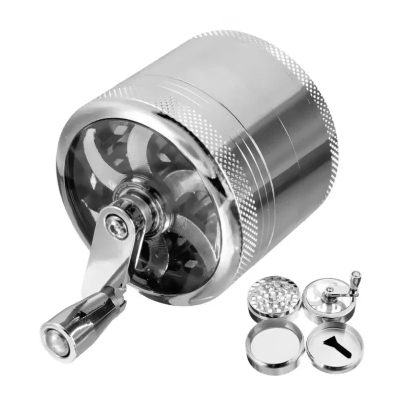 1.6Inch 40Mm Hand Crank Tobacco Grinder Spice Mills Smoke Grass Crusher Muller Spice Manual Grinder for Nutmeg,Ginger,Rock Salt