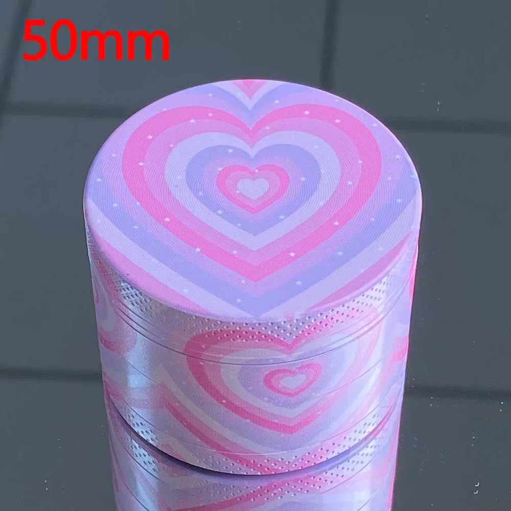 1Pcs Pink Grinder Crusher Spice Mill 40Mm/50Mm Smoking Accessories Girly Gift Birthday Present