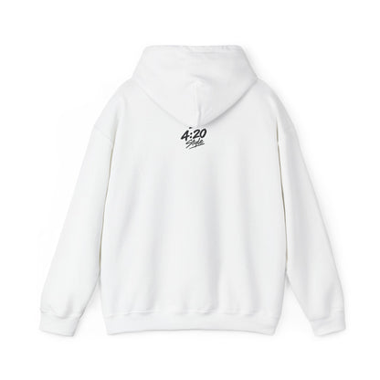 Hoodie - "Fumo y olvido" Rolling Hands Graphic Hoodie (4:20 Back Accent)