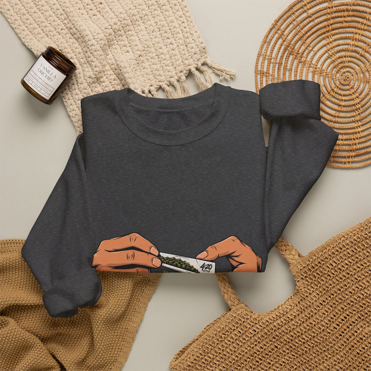 Fumo y Olvido | Crewneck 4:20 de Fleece