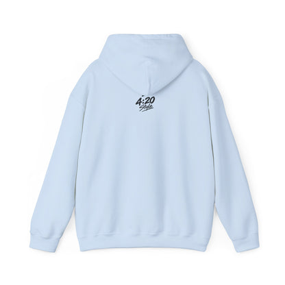 Hoodie - "Fumo y olvido" Rolling Hands Graphic Hoodie (4:20 Back Accent)