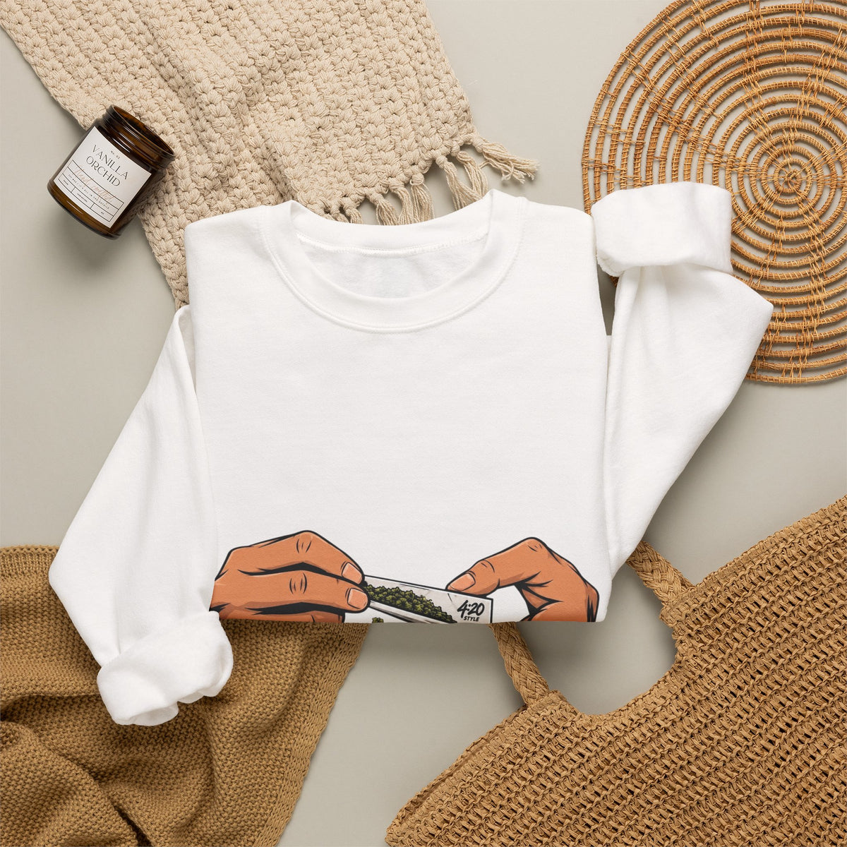 Fumo y Olvido | Crewneck 4:20 de Fleece
