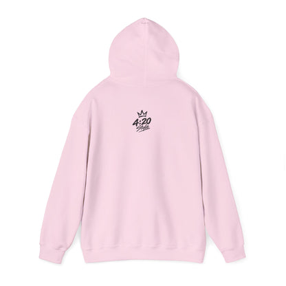 Hoodie - "Fumo y olvido" Rolling Hands Graphic Hoodie (4:20 Back Accent)