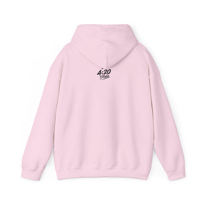 Hoodie - "Fumo y olvido" Rolling Hands Graphic Hoodie (4:20 Back Accent)