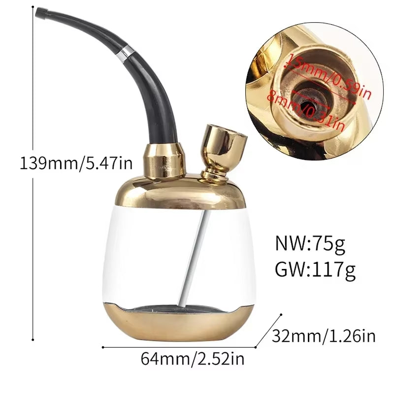 Portable Tobacco Microfilter Hookah Shisha ABS Bottle Smoking Pipes Cigarette Holder Pipes Smoking Accessories