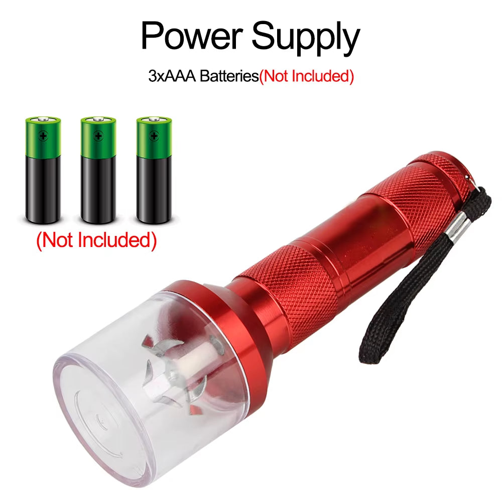 Electric Herb Grinder with Torch Design - Metal Tobacco and Spice Crusher