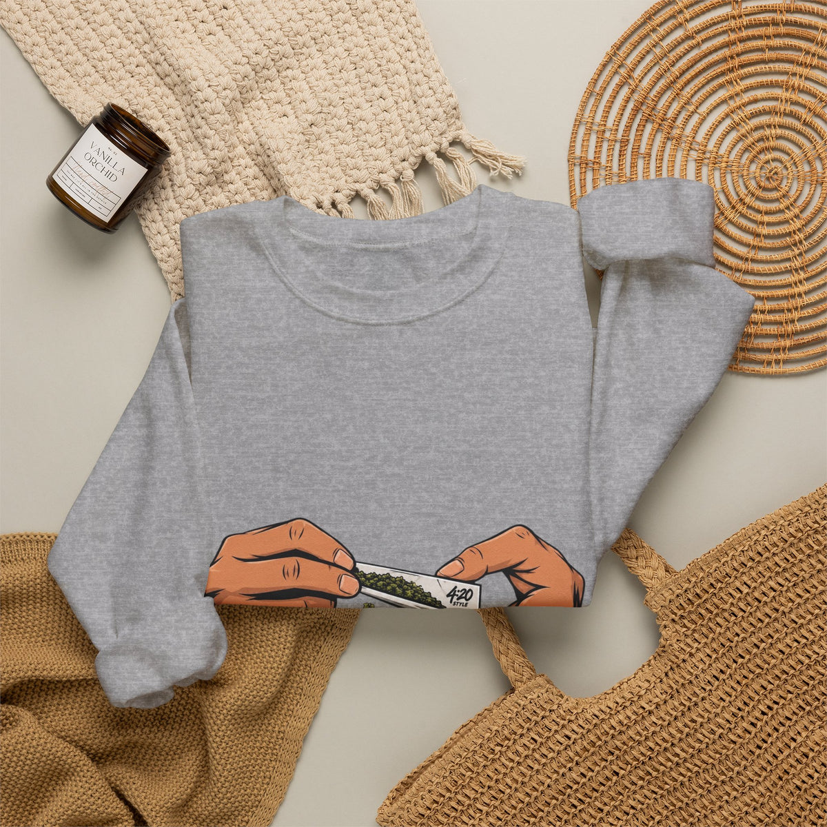 Fumo y Olvido | Crewneck 4:20 de Fleece