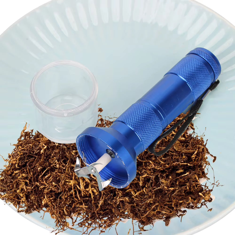 Electric Herb Grinder with Torch Design - Metal Tobacco and Spice Crusher