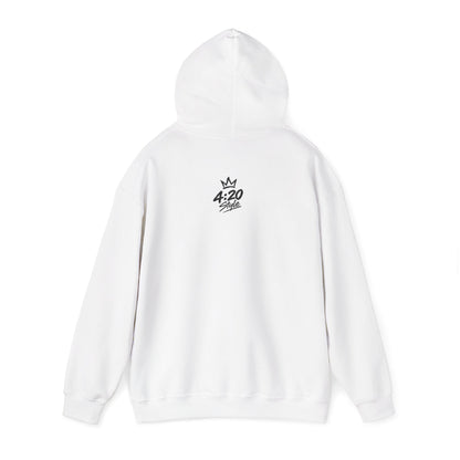 Hoodie - "Fumo y olvido" Rolling Hands Graphic Hoodie (4:20 Back Accent)