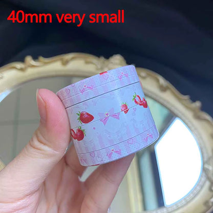 1Pcs Pink Grinder Crusher Spice Mill 40Mm/50Mm Smoking Accessories Girly Gift Birthday Present