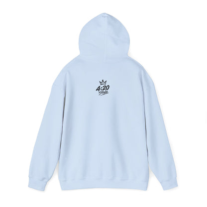 Hoodie - "Fumo y olvido" Rolling Hands Graphic Hoodie (4:20 Back Accent)