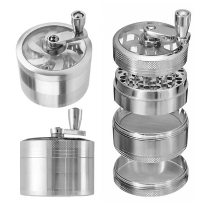 1.6Inch 40Mm Hand Crank Tobacco Grinder Spice Mills Smoke Grass Crusher Muller Spice Manual Grinder for Nutmeg,Ginger,Rock Salt