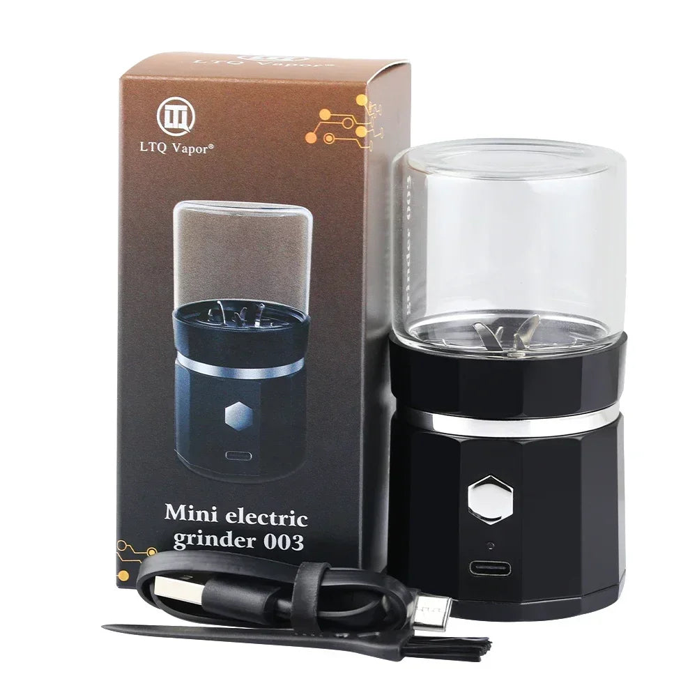 SMO Portable Electric Tobacco Grass Crusher for Smoking Dry Herb Grinder Machine with Intelligent Touch Prevention Smoke Crusher