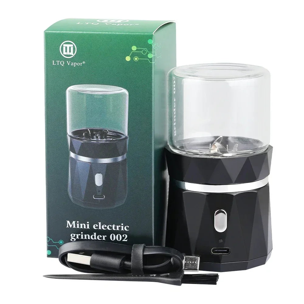 SMO Portable Electric Tobacco Grass Crusher for Smoking Dry Herb Grinder Machine with Intelligent Touch Prevention Smoke Crusher