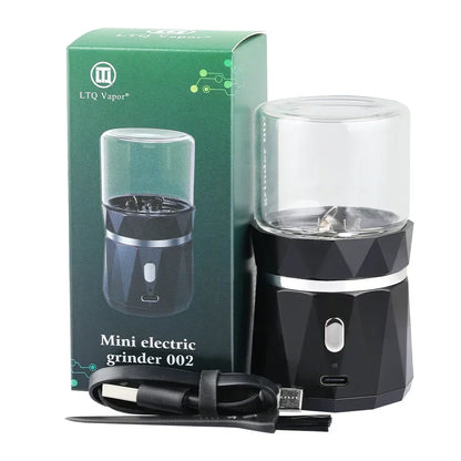 SMO Portable Electric Tobacco Grass Crusher for Smoking Dry Herb Grinder Machine with Intelligent Touch Prevention Smoke Crusher