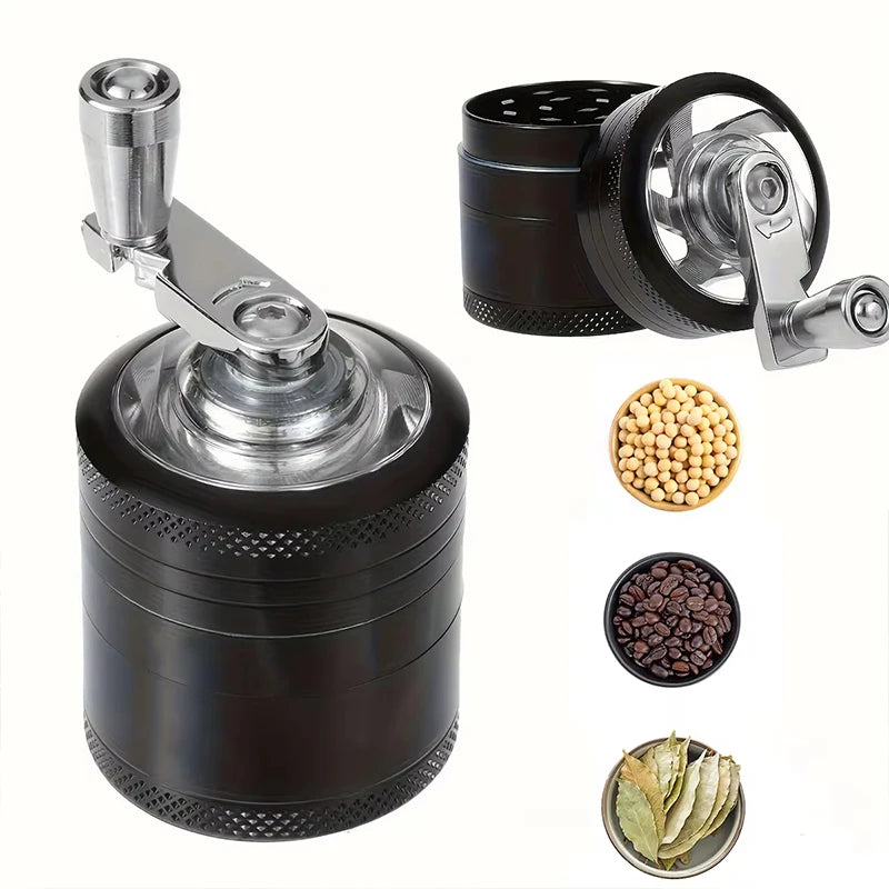 1.6Inch 40Mm Hand Crank Tobacco Grinder Spice Mills Smoke Grass Crusher Muller Spice Manual Grinder for Nutmeg,Ginger,Rock Salt
