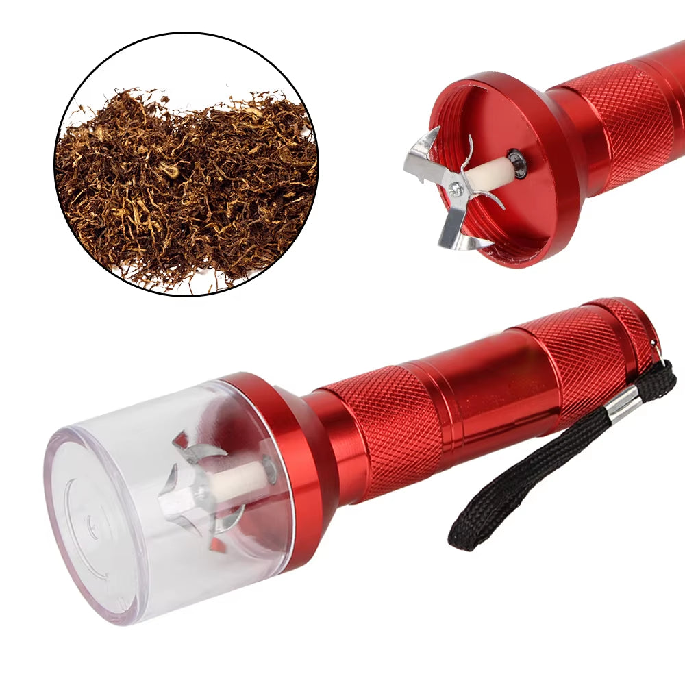 Electric Herb Grinder with Torch Design - Metal Tobacco and Spice Crusher