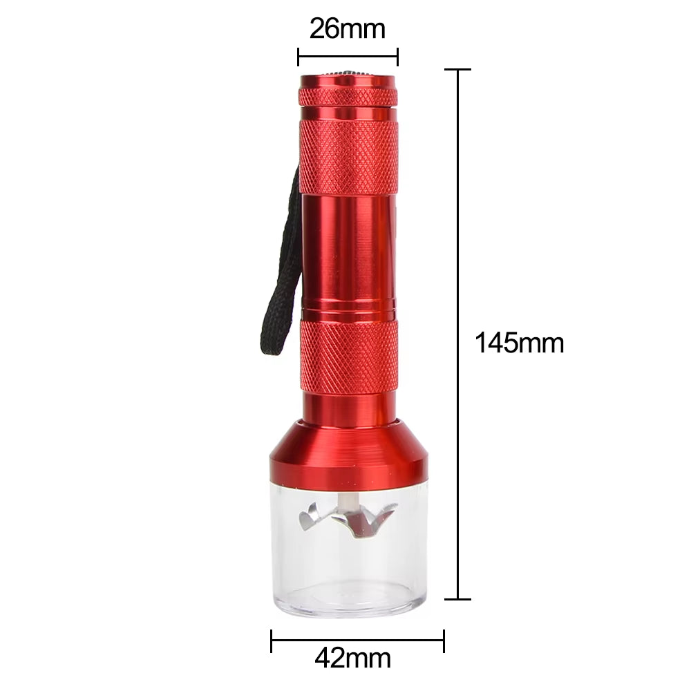 Electric Herb Grinder with Torch Design - Metal Tobacco and Spice Crusher
